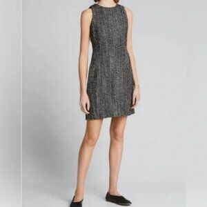 Theory Tweed Sleeveless Shift Dress
